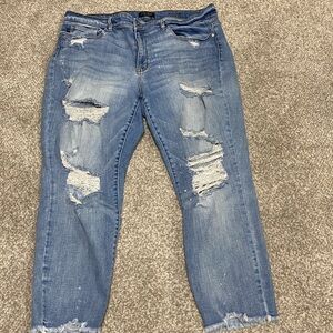 Judy Blue Boyfriend Distressed Women's Jeans 20W